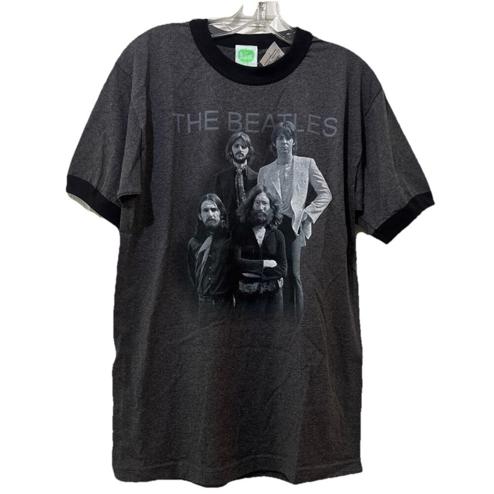 2005 The Beatles Apple Corp T-shirt Men’s Size Medium Music Heather Gray Black